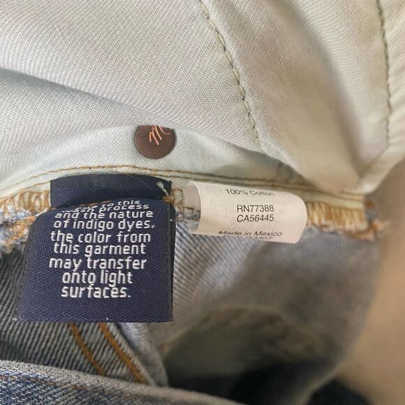 Madewell The Perfect Jean Short Frayed Hem Shorts High Rise Denim Blue Size 32 - Picture 8 of 11